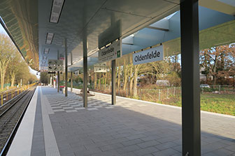 Foto: U-Bahn - Haltestelle Oldenfelde - NordNordWest